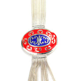 Premium 925 Sterling Silver Enamel Foxtail Necklace