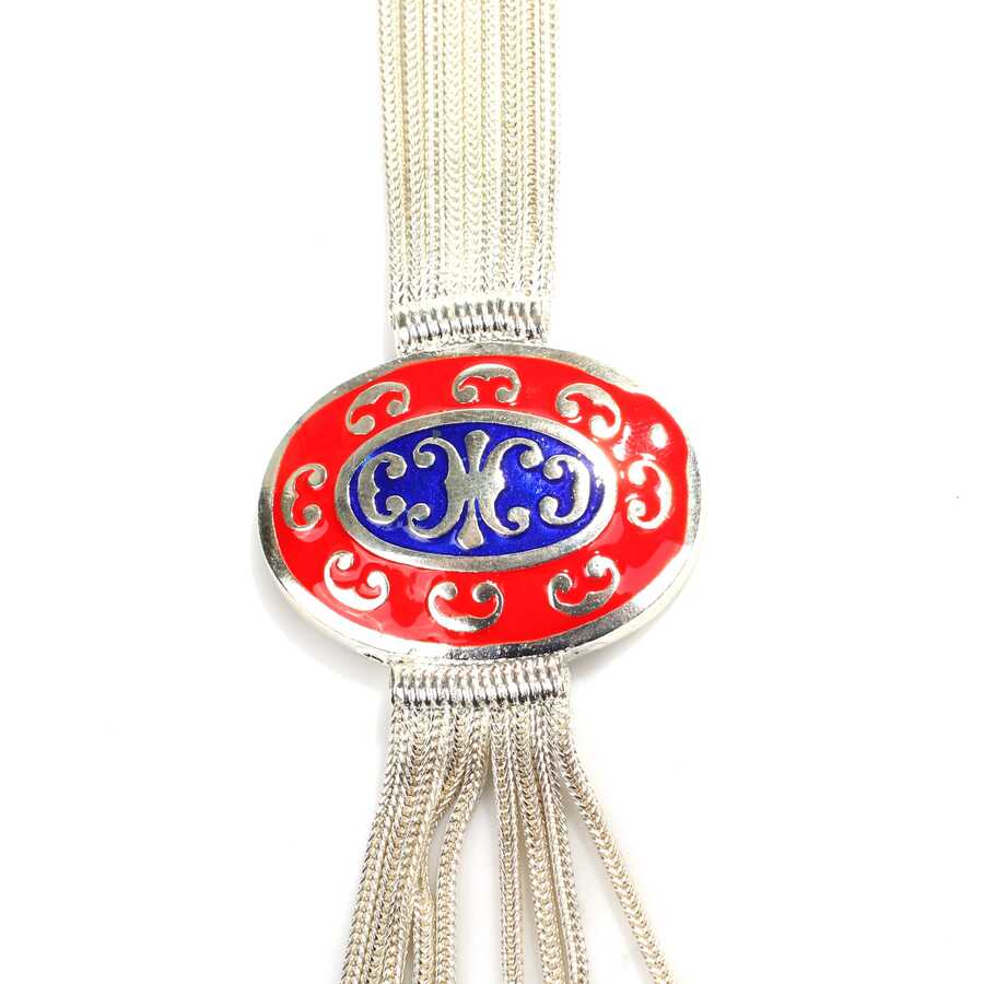 Premium 925 Sterling Silver Enamel Foxtail Necklace