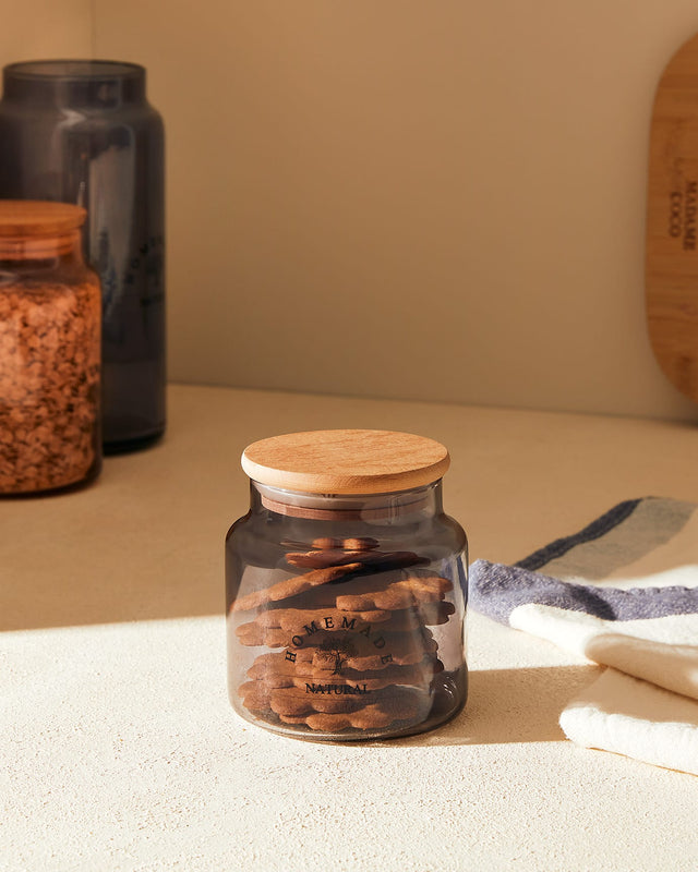 635ml Glass Food Storage Jar with Lid - Versatile Kitchen Container