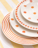 New Bone Porcelain 6-Person Dinner Set - Contemporary Faisceau