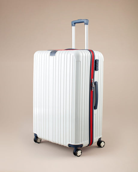 Large White Chest Style Travel Luggage Suitcase