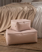 Printed Floral Polypropylene Storage Boxes - Set of 2
