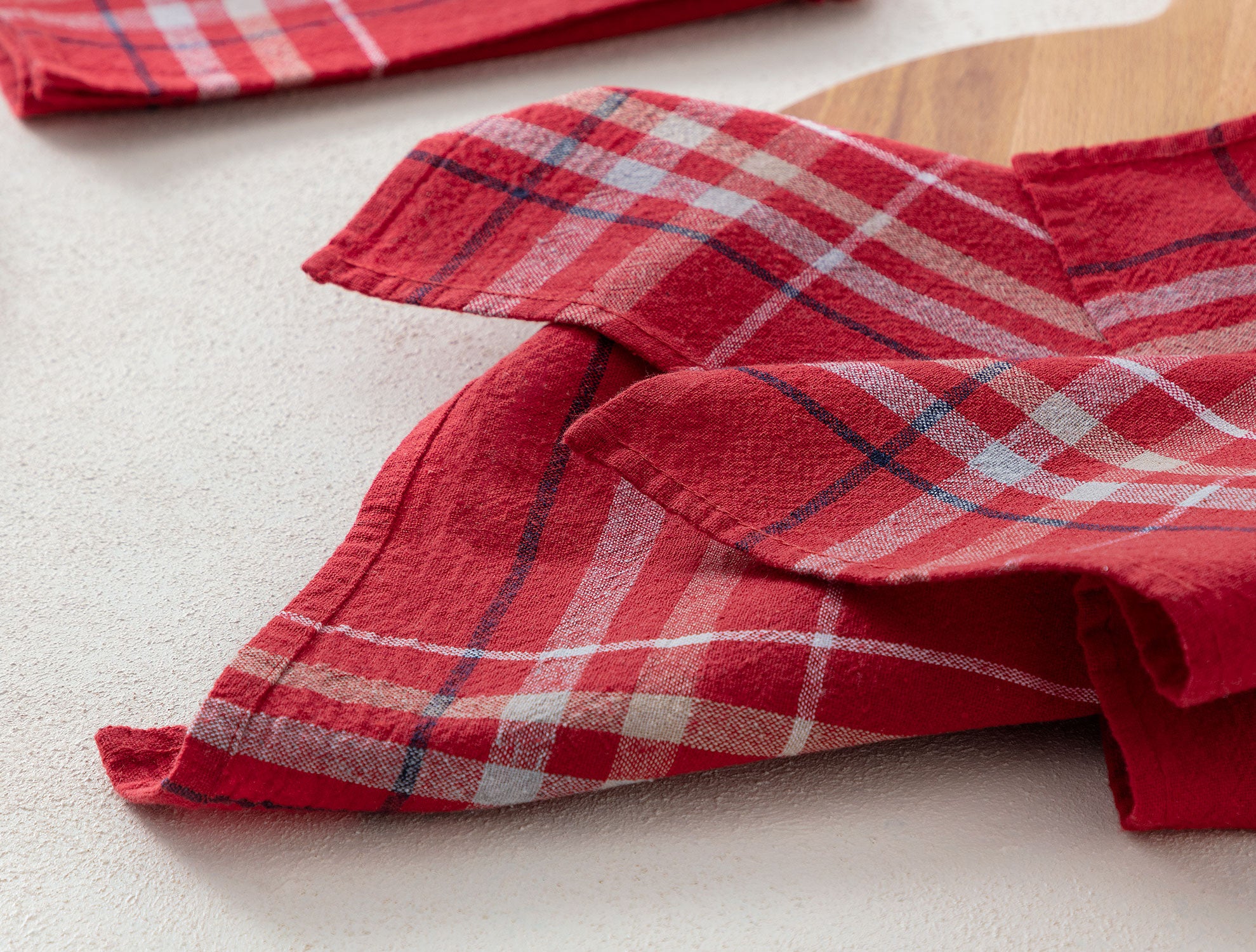 Cotton Blend 2-Piece Tea Towel Set - Soft & Absorbent Kitchen Cloths
