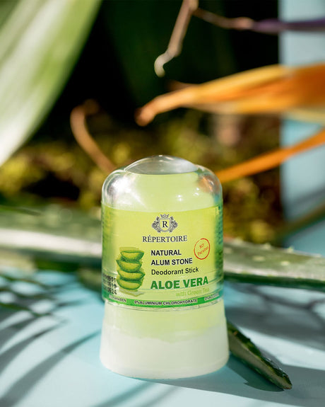 Natural Alum Crystal Deodorant - Aloe Vera & Green Tea Scent