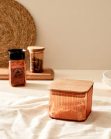 500ml Food Storage Container with Wooden Lid - Kitchen & Pantry