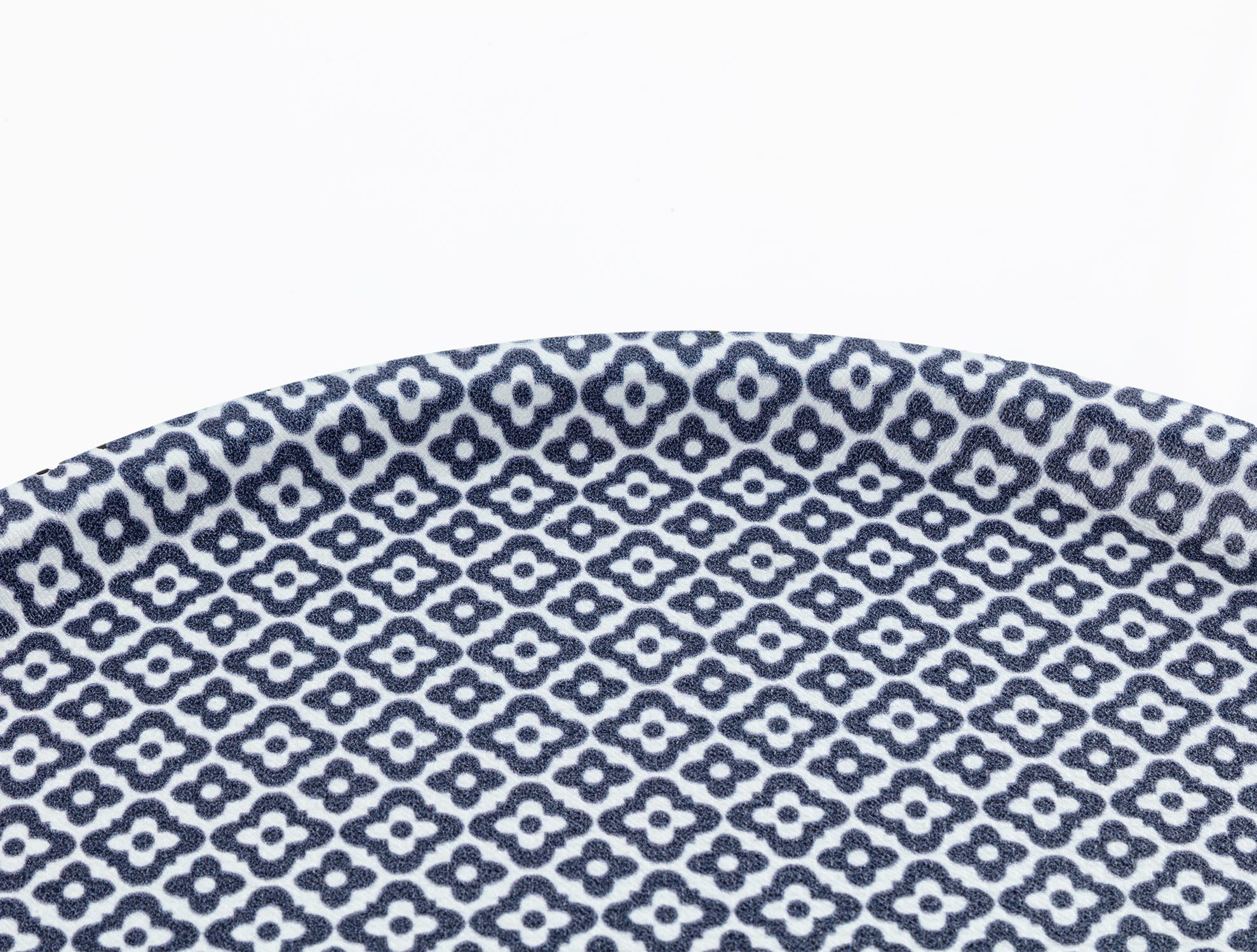 Plateau rond antidérapant en simili cuir - Design élégant Rêve Bleu