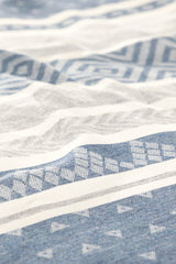 Cotton Blend Jacquard Double Duvet Cover Set - Elegant Weave