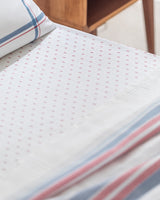 Cotton-Lyocell Blend King Size Piqué Set - Soft Eco-Printed Design