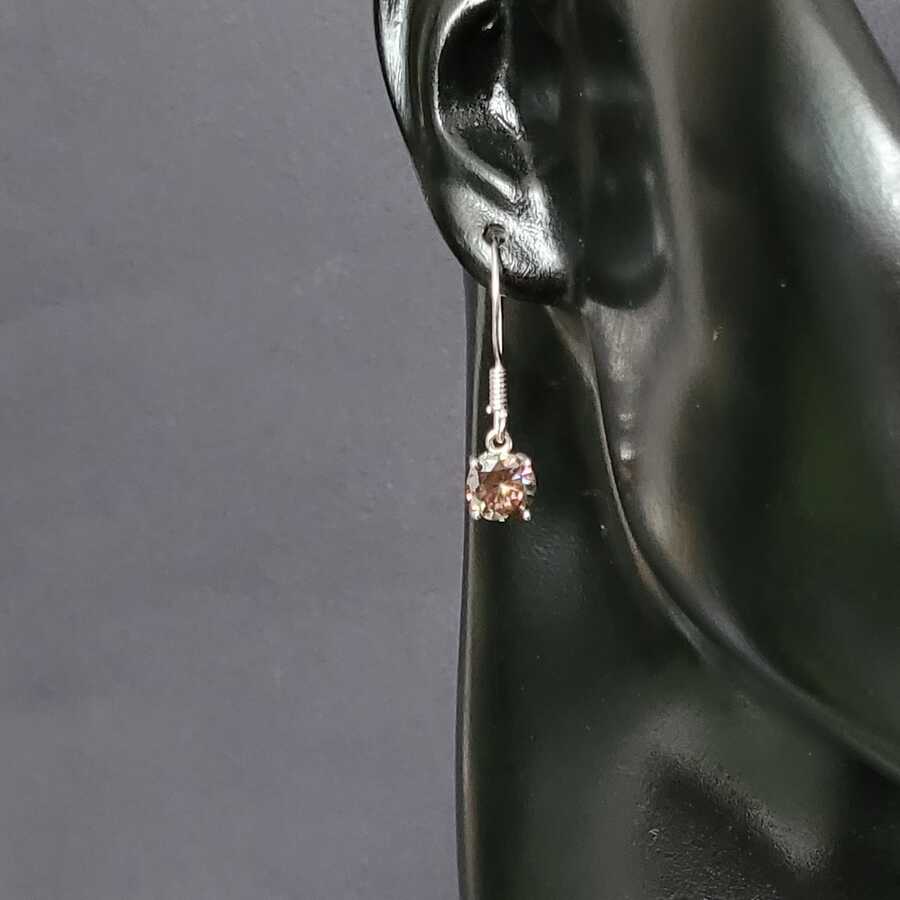 Sterling Silver Round Mystic Topaz Dangle Earrings - Vibrant Gemstone