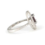 Premium 925 Sterling Silver Oval Garnet Ring