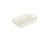 New Bone China Rectangular Sauce Dish - Elegant Petit Design