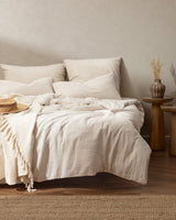 100% Cotton King Size Duvet Set - Soft Muslin Comfort