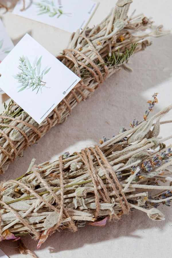 Rose Lavender Sage Smudge Stick for Relaxation and Calm