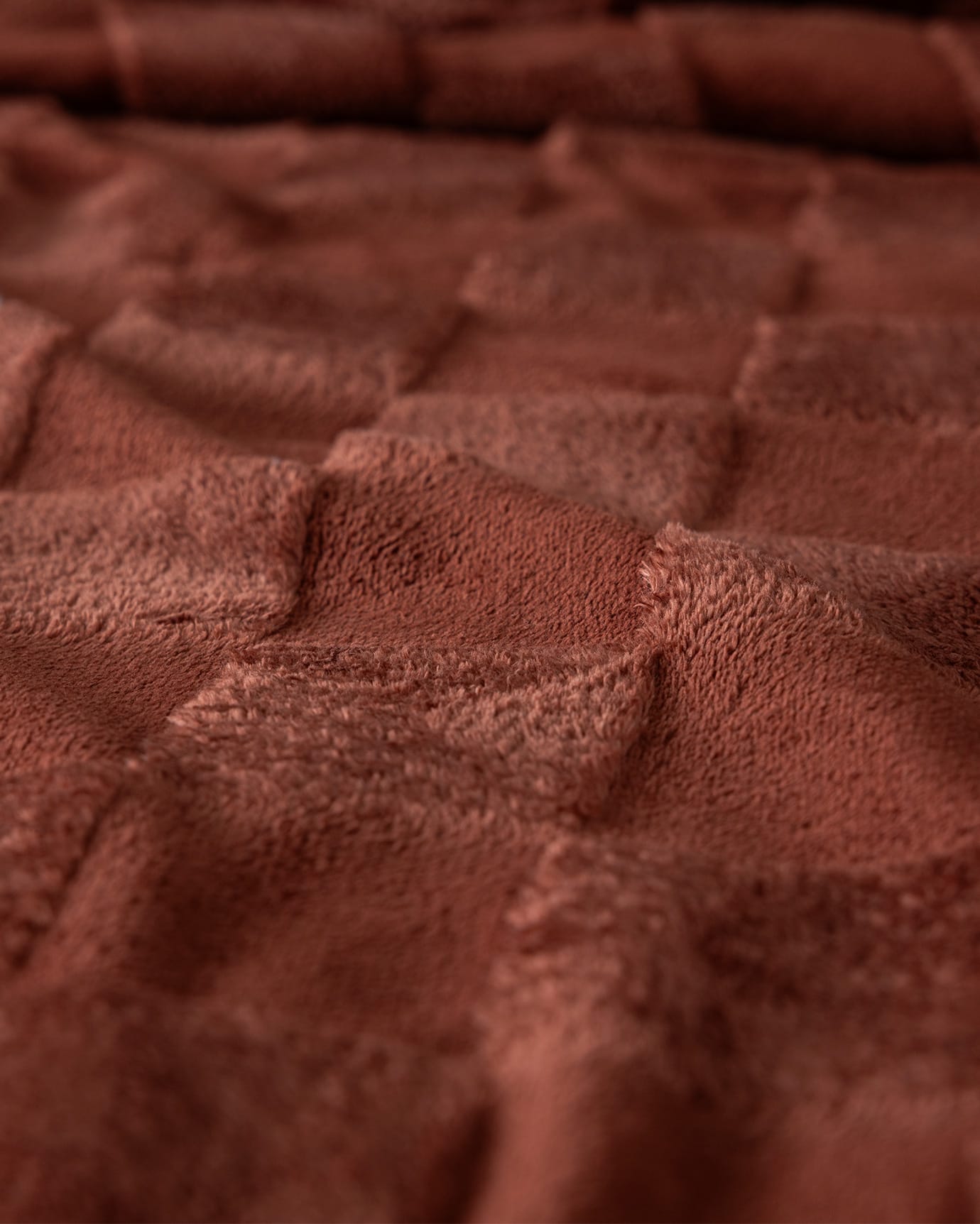Welsoft Polyester Single Blanket - Terra Cotta Plain