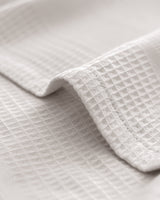 100% Cotton Double Pique Blanket - Soft & Lightweight Weave