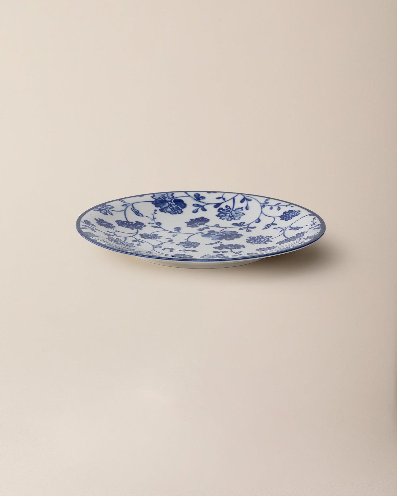New Bone Serving Plate - Rêve Bleu Floral Design