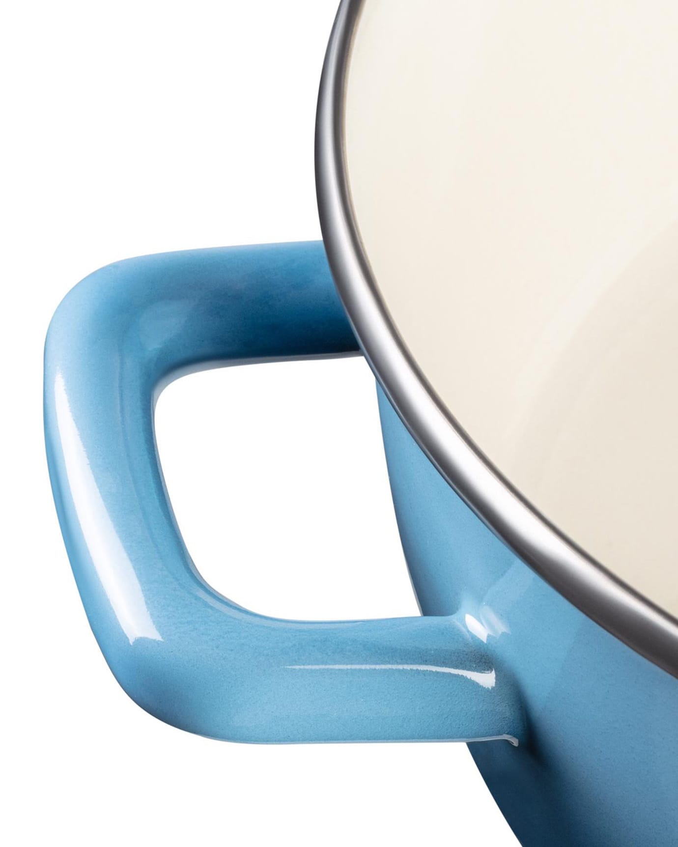 20 cm Blue Deep Saucepan with Lid - Everyday Non-Stick Cookware