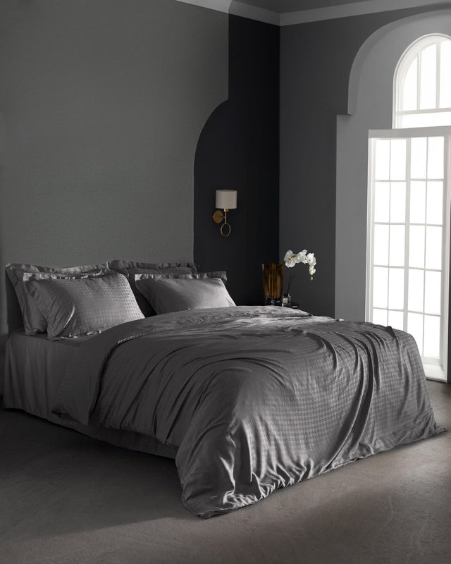 King Size Bamboo Sateen Duvet Cover Set - Ultra Soft & Breathable Bedding
