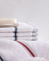 Cotton Blend 4-Piece Hand Towel Set - Bourrache Two-Tone Design