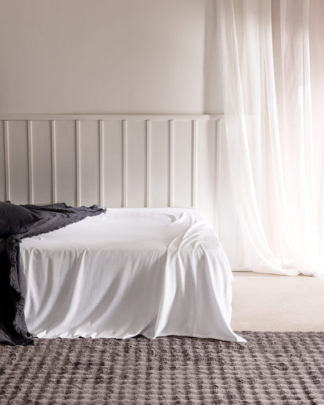 King Size 100% Cotton Satin Flat Bed Sheet
