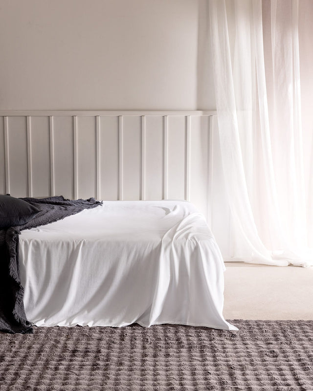 King Size 100% Cotton Satin Flat Bed Sheet