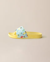 Women's Yellow Fruit Pattern Comfort Slides