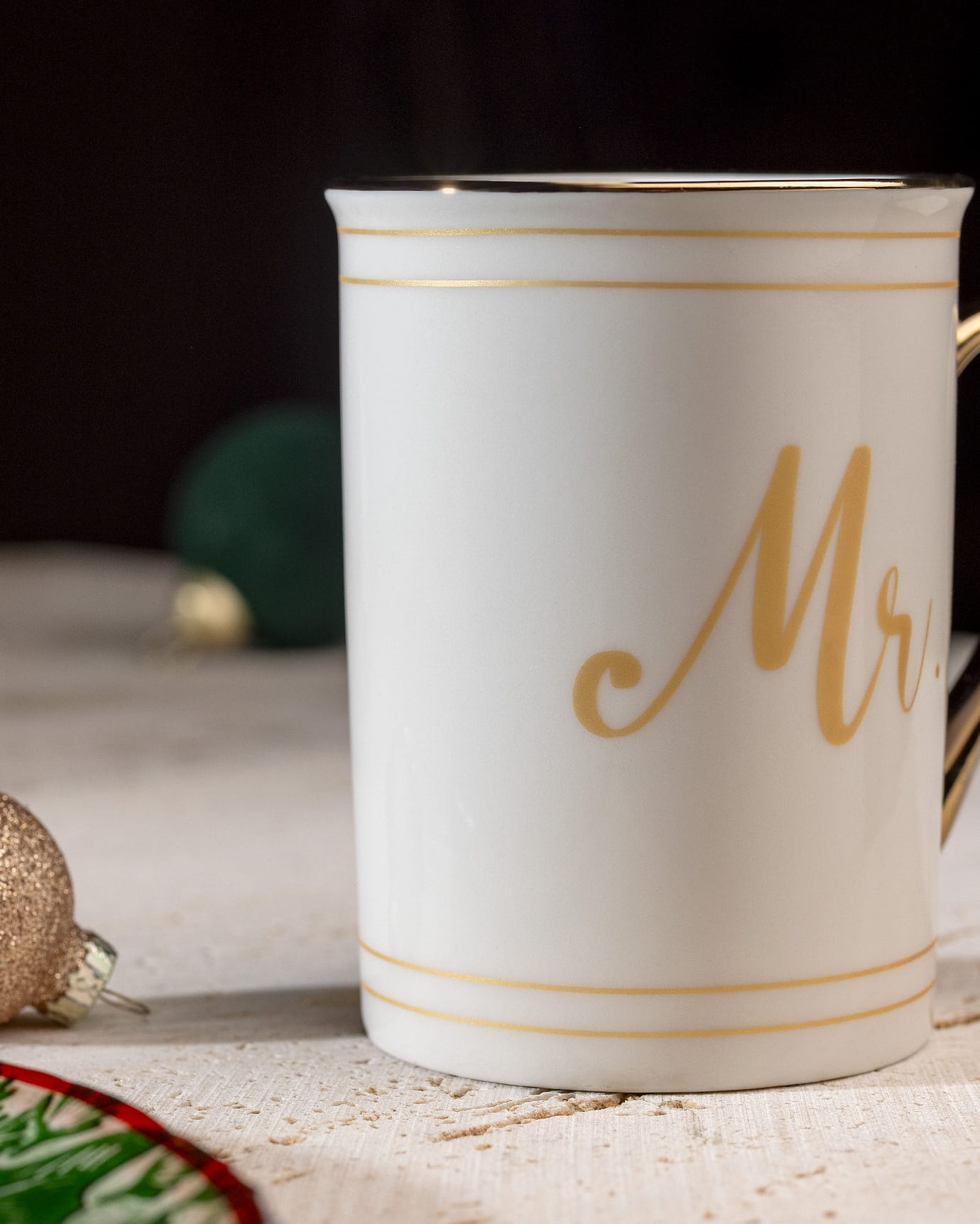 New Bone China Coffee Cup - Elegant Gold-Trimmed Design