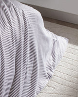King Size 100% Cotton Sateen Bedding Set, Printed Plum & White - 208 TC