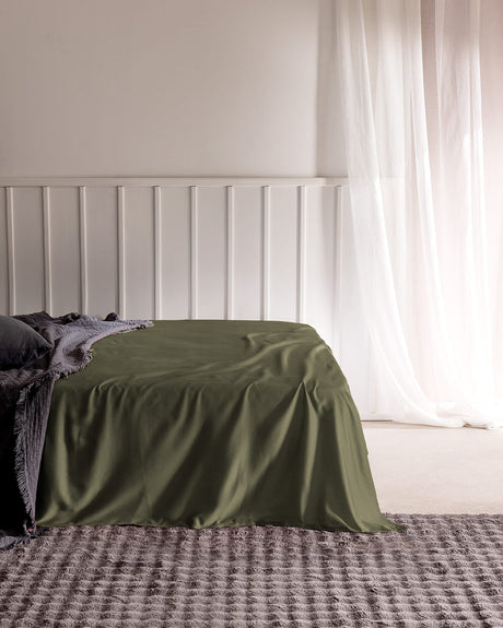 Luxury King Size 100% Cotton Satin Flat Sheet