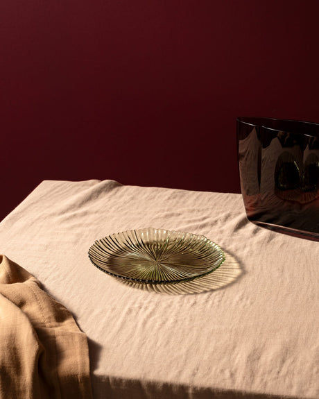 Vibrant Glass Pasta Plate - Soleil Collection