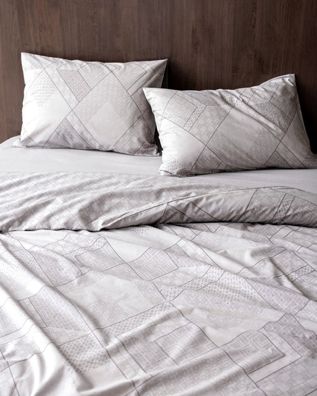 100% Cotton Ranforce King Size Duvet Cover Set - Aurelie Print
