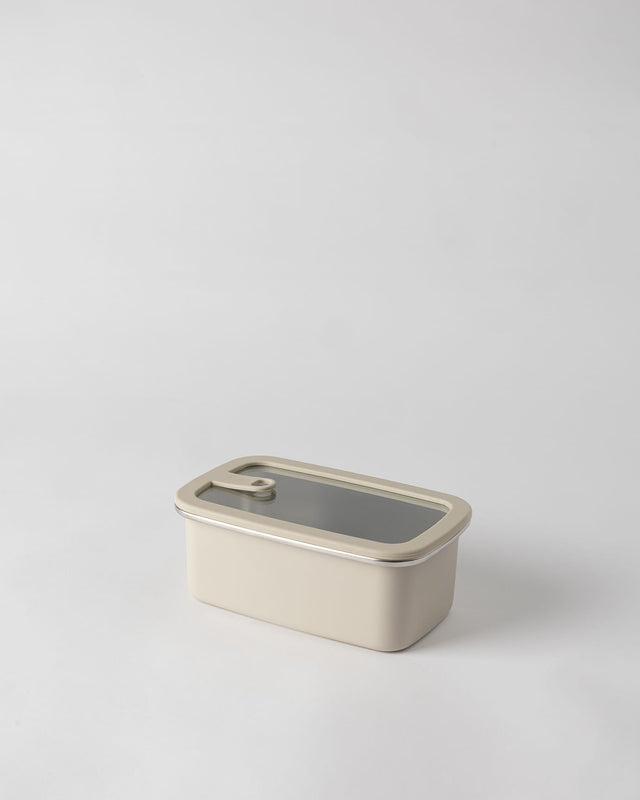 Stainless Steel Food Storage Container, Soft Beige, 1100 ml