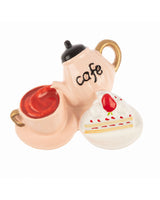 Polyresin Refrigerator Magnet - Charming Cafe Scene Design