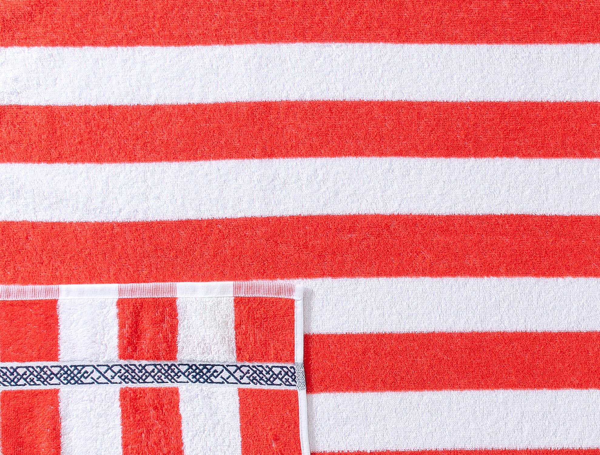 Soft Cotton Beach Towel - Vibrant Yarn-Dyed Design