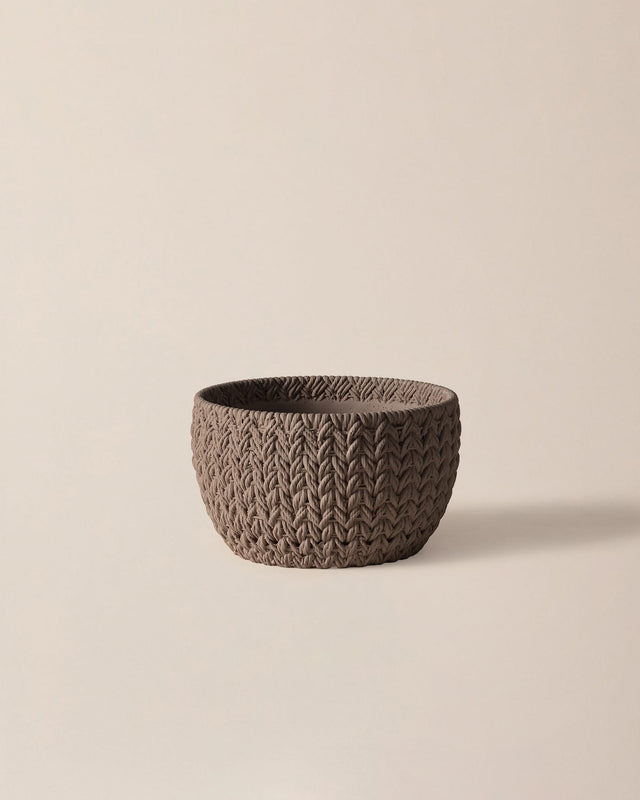 Dolly Decorative Planter Pot - 24 cm - Taupe Home Decor