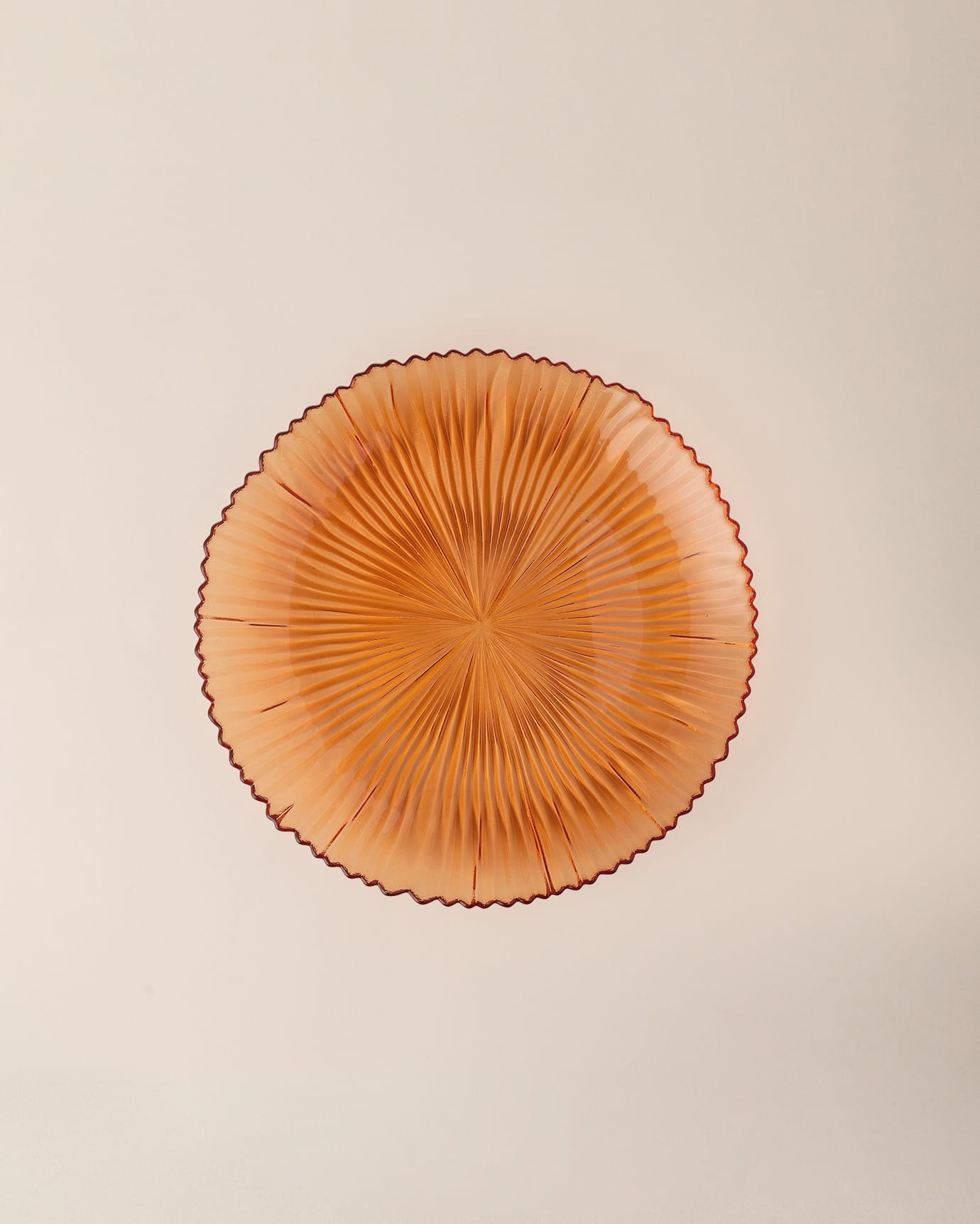 Glass Pasta Plate - Contemporary Soleil Inspired Design
