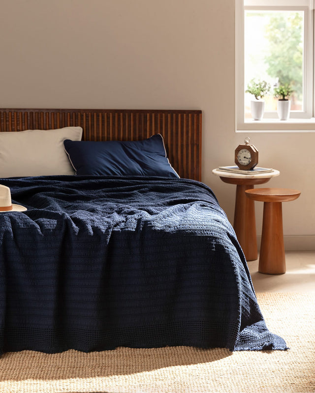 Femand Double Bedspread - Quilted Lightweight Bed Cover
