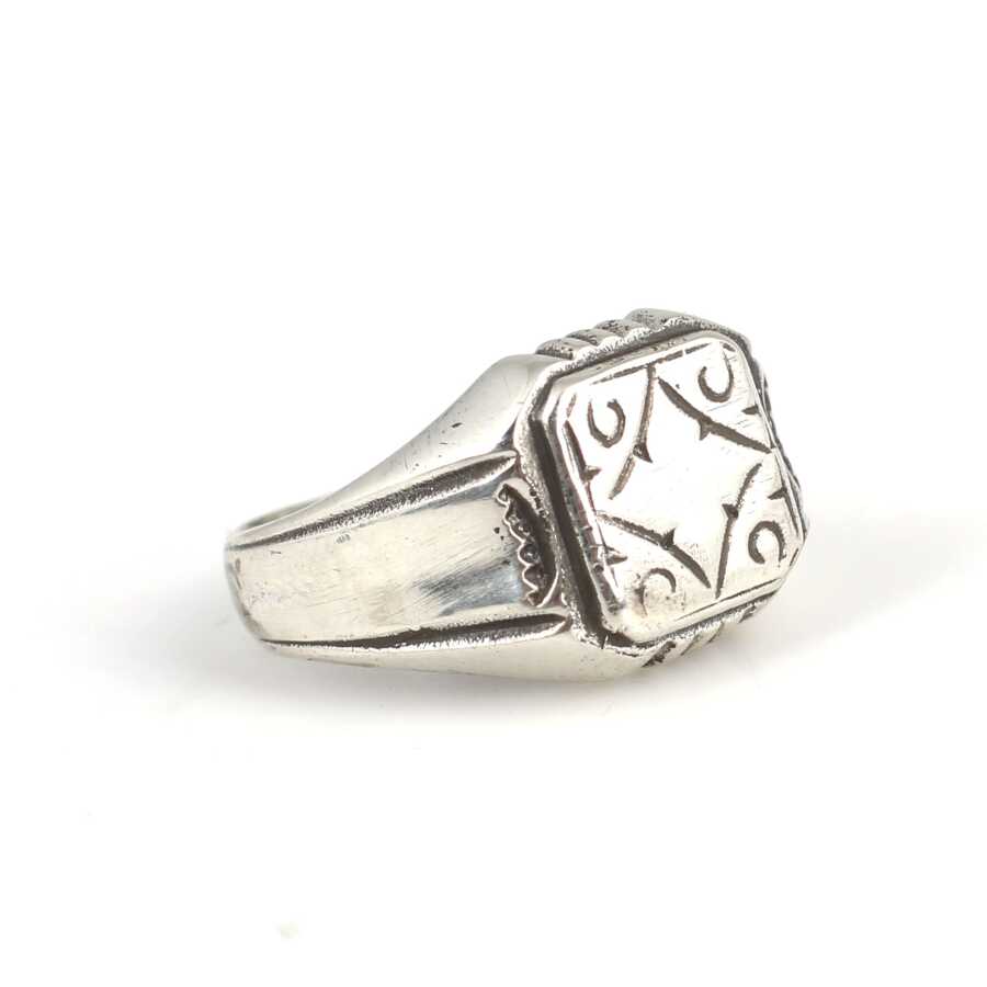 Premium 925 Sterling Silver Tile Ring