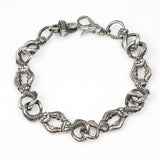 Premium 925 Sterling Silver Black Rhodium Antique Bracelet