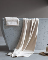 Luxury 100% Cotton Beige Bath Towel Set