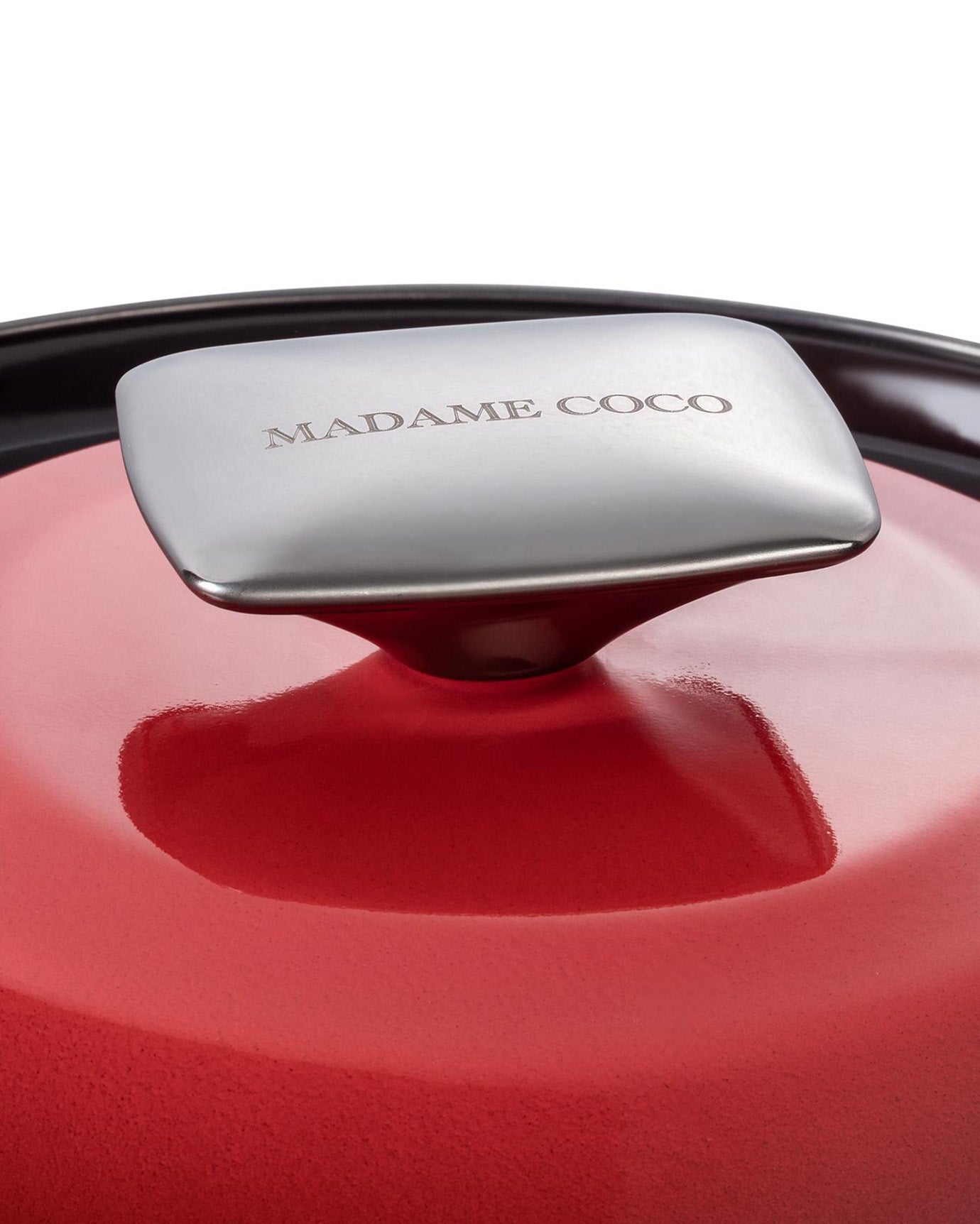 20 cm Red Deep Cooking Pot - Versatile Saucepan