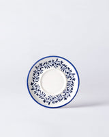 Porcelain Tea Plate Set - Grand Couronne Elegance