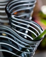 Artisan Handcrafted Glass Flower Vase - Medium Home Decor Accent