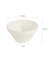 New Bone China Round Bowl - Modern Minimalist White Design