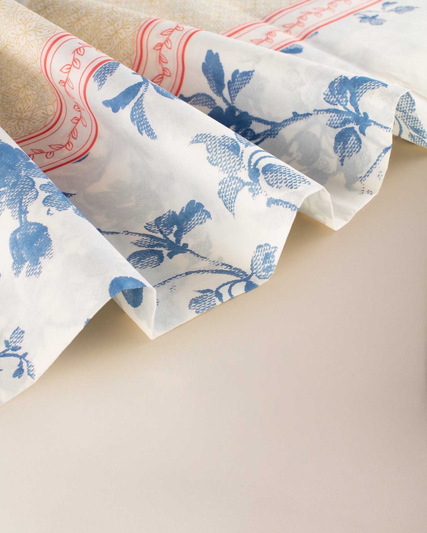 Indigo Beige Disposable Tablecloth for Parties and Events
