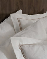 100% Cotton King Size Duvet Cover Set - Washed Linen Look