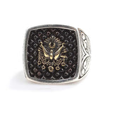 Sterling Silver Men's Ring - Ottoman Coat of Arms Engraving
