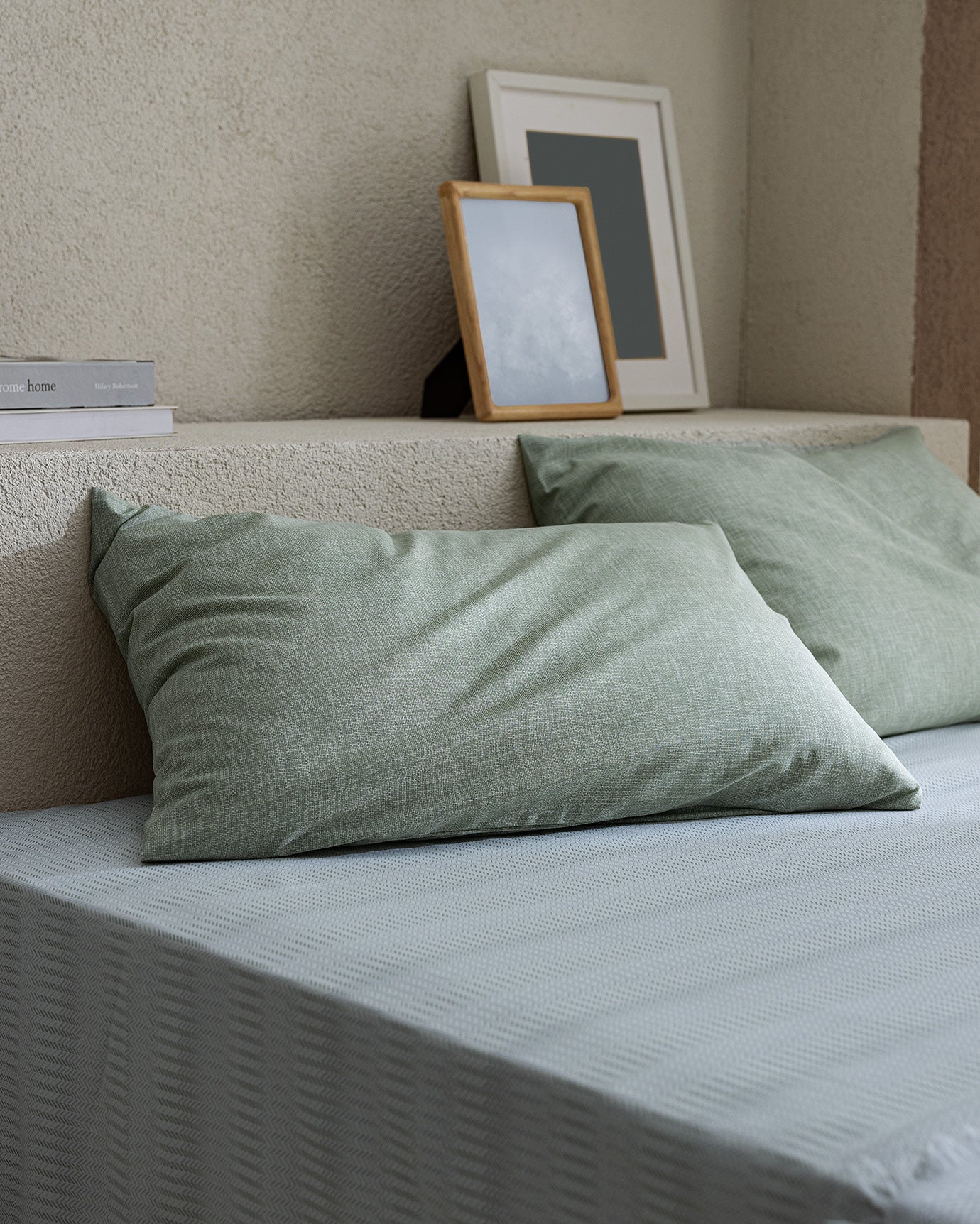 Cotton Blend Double Bed Sheet Set - Soft Ranforce Weave Comfort