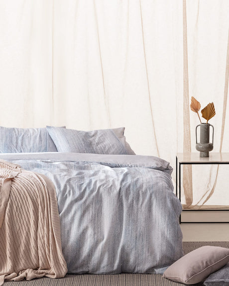 Sarthe Crepe Print Queen Duvet Cover Set - 3 Piece Bedding