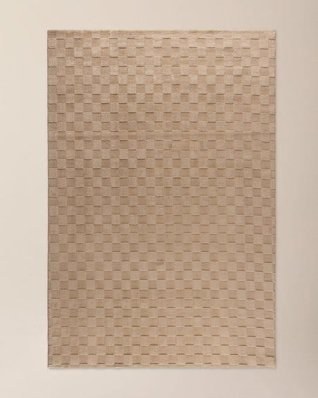 Textured Silk Relief Area Rug - Mink Taupe